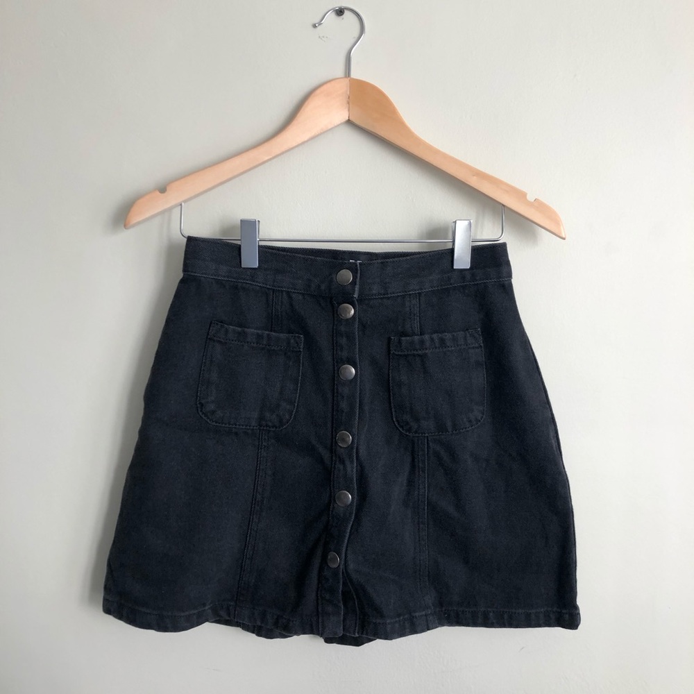 NWT Urban Outfitters black denim skirt